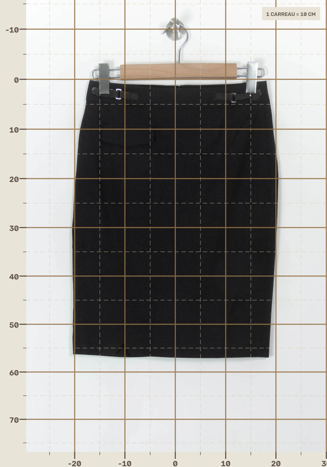 Jupe Crayon Noire - Taille S/36 de la marque Gerard Darel | PARAD94075 - Vendu par Paradigme - Image 4
