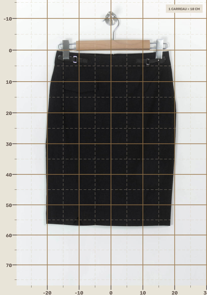 Jupe Crayon Noire - Taille S/36 de la marque Gerard Darel | PARAD94075 - Vendu par Paradigme - Image 4