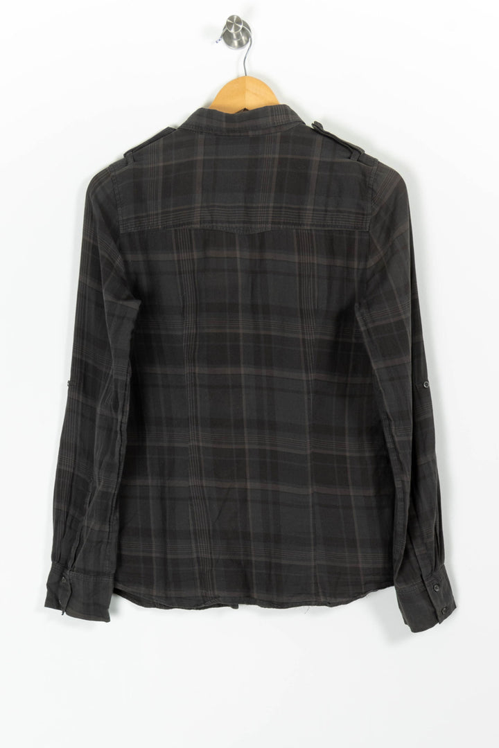 Chemise À Carreaux Grise - Taille M/38 de la marque Comptoir des Cotonniers | PARAD94087 - Vendu par Paradigme - Image 4