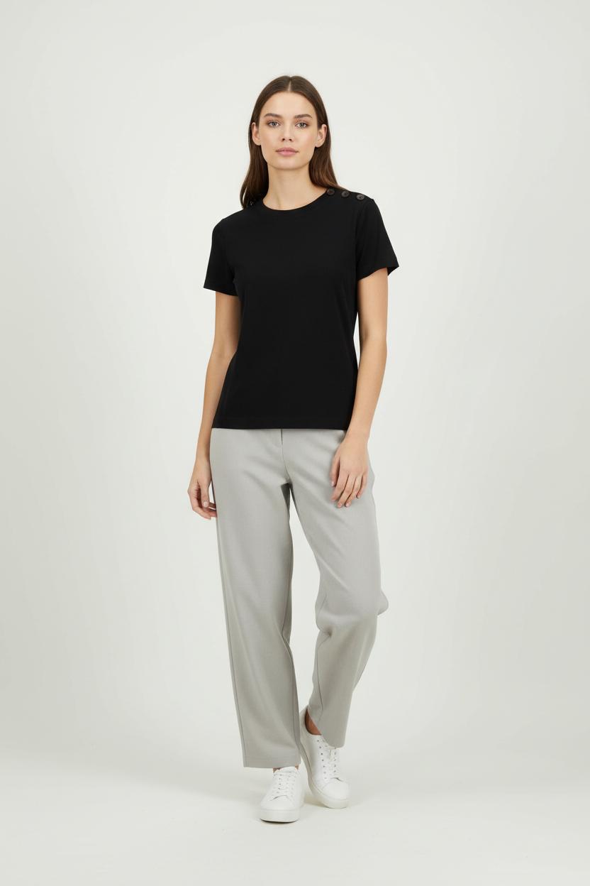 Tee-shirt Noir - Taille S/36 de la marque Maison 123 | PARAD94101 - Vendu par Paradigme - Image 1