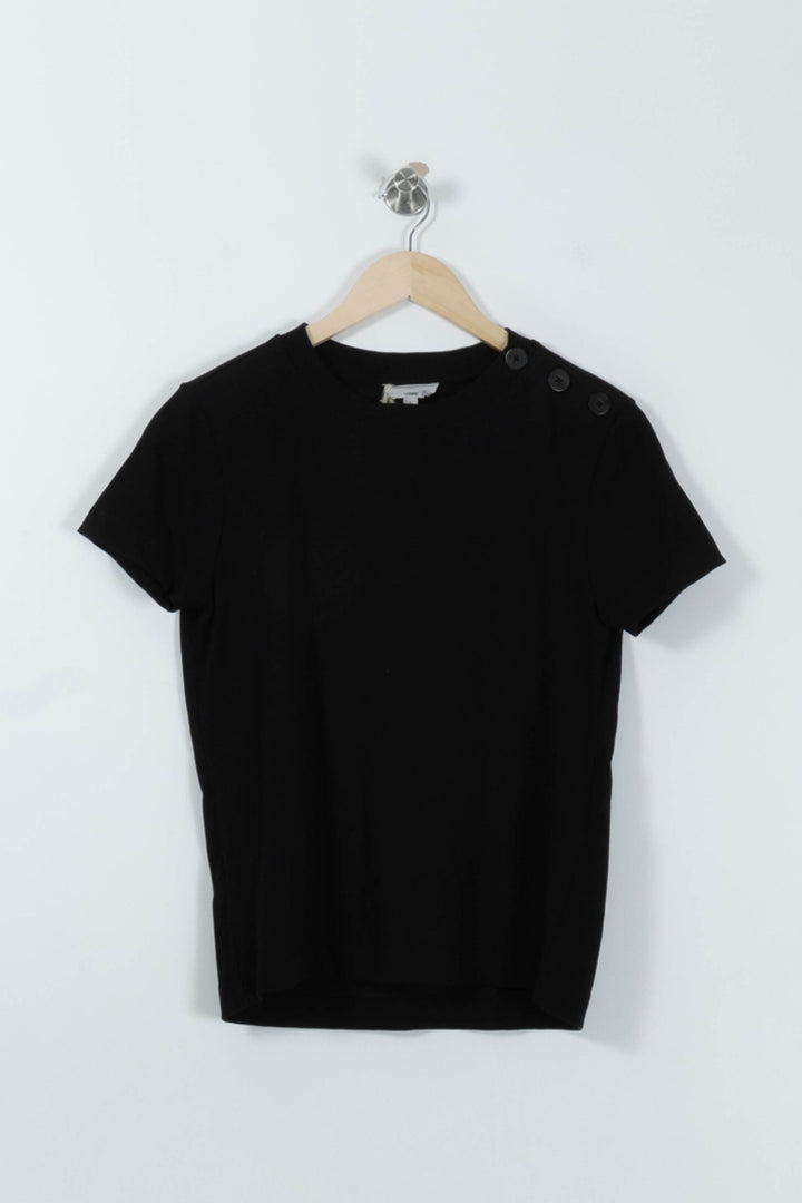 Tee-shirt Noir - Taille S/36 de la marque Maison 123 | PARAD94101 - Vendu par Paradigme - Image 2