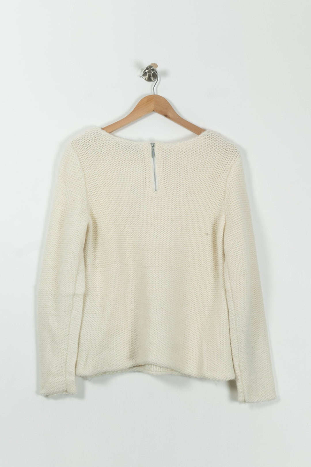 Pull Blanc - Taille L/40 de la marque Caroll | PARAD94103 - Vendu par Paradigme - Image 4