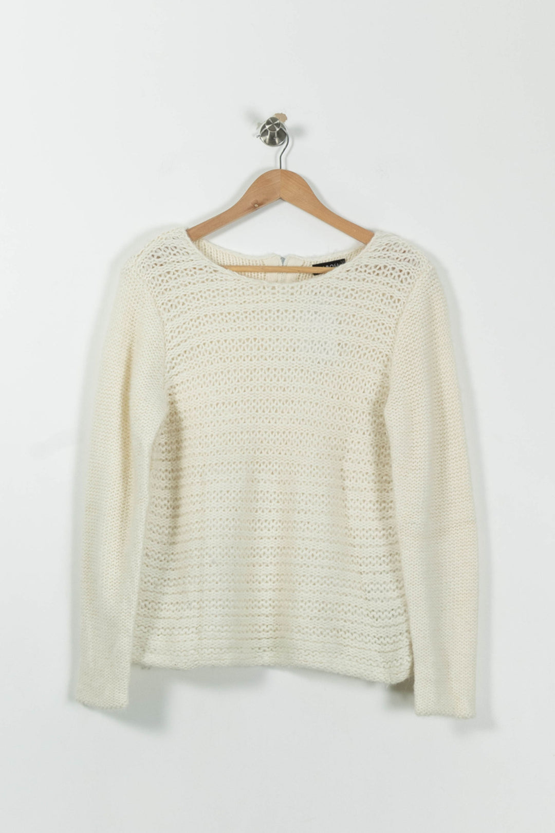 Pull Blanc - Taille L/40 de la marque Caroll | PARAD94103 - Vendu par Paradigme - Image 2