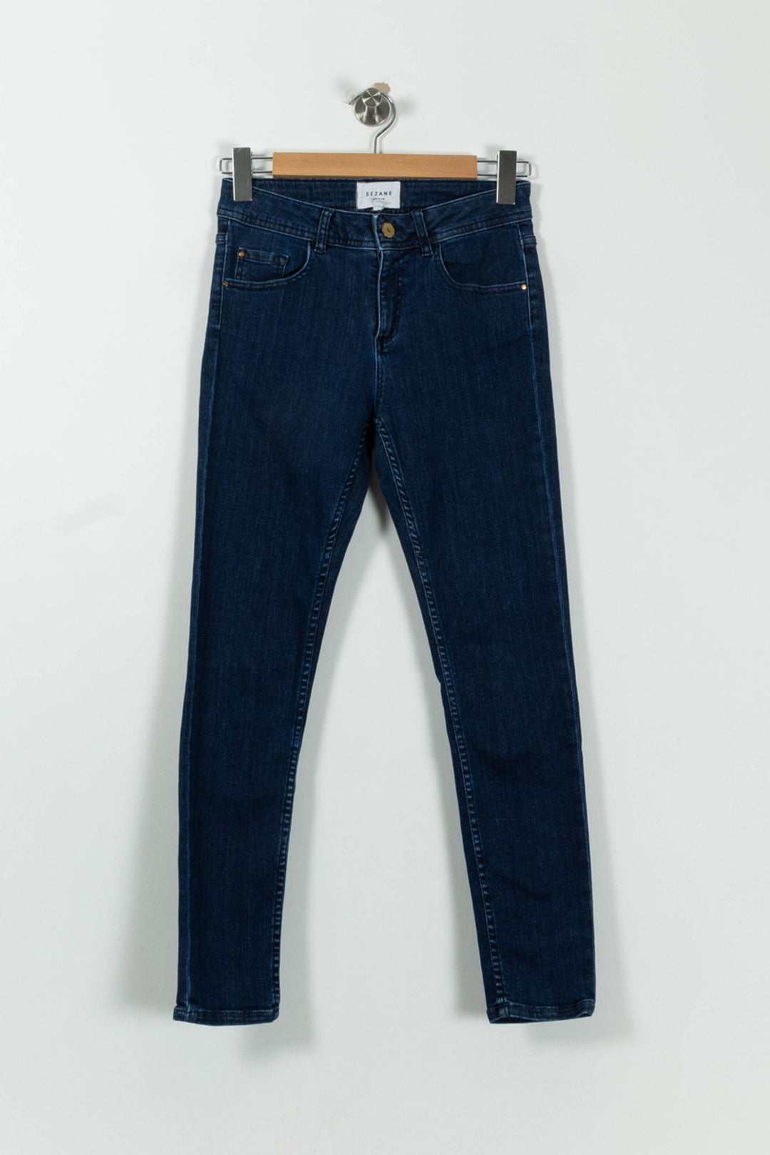 Jean Skinny Bleu - Taille S/36 de la marque Sézane | PARAD94105 - Vendu par Paradigme - Image 2