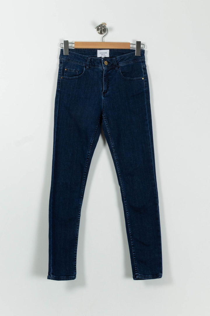 Jean Skinny Bleu - Taille S/36 de la marque Sézane | PARAD94105 - Vendu par Paradigme - Image 2