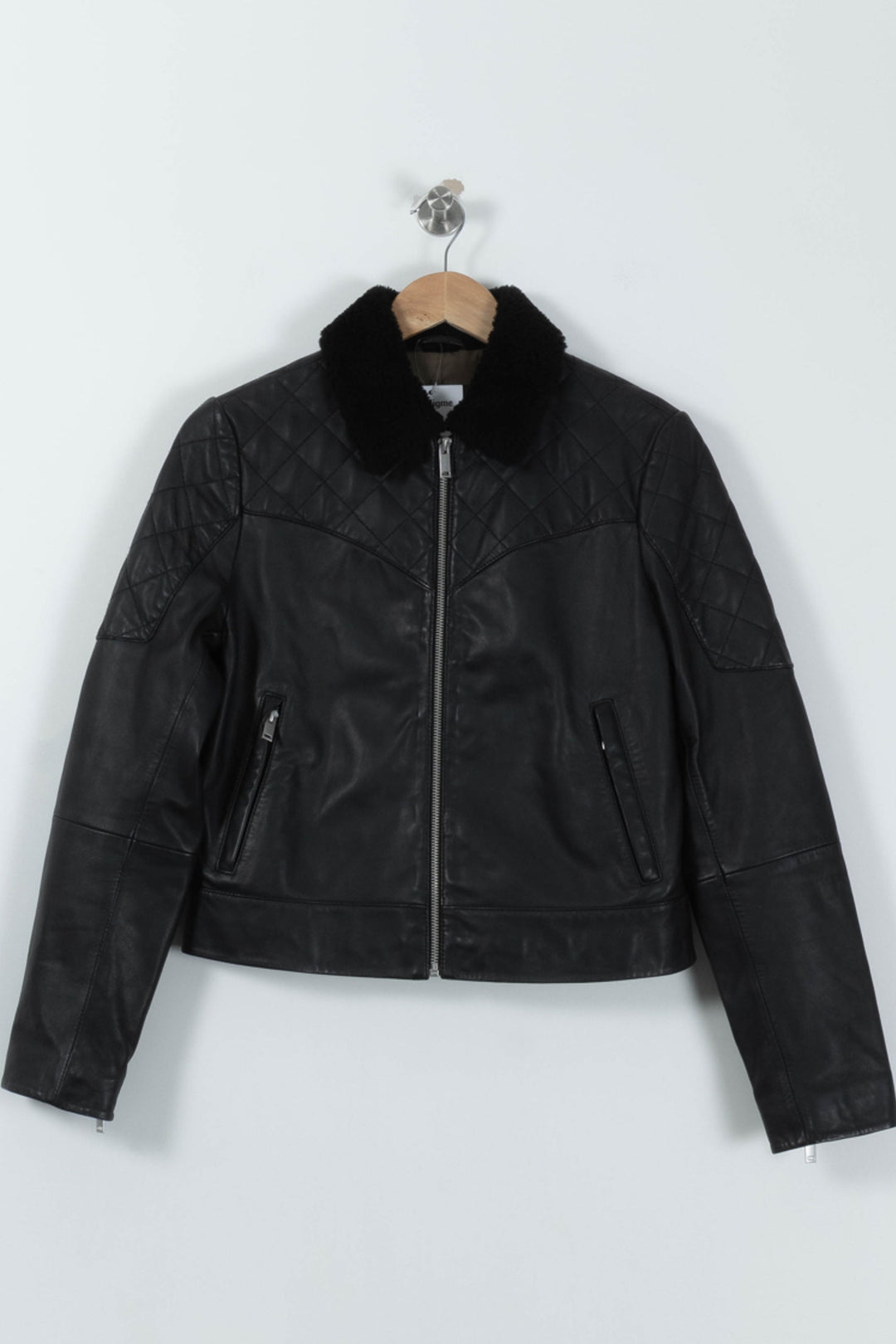 Blouson Cuir Noir - Taille S/36 de la marque IKKS | PARAD94115 - Vendu par Paradigme - Image 2