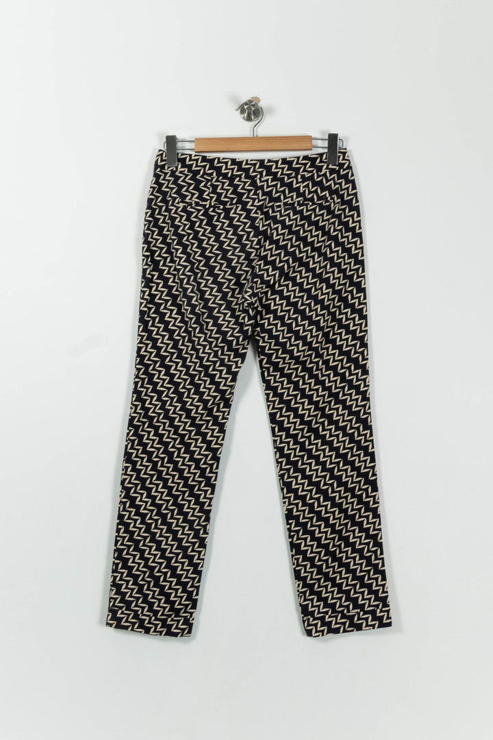 Pantalon Bleu et Beige - Taille M/38 de la marque Max Mara | PARAD94122 - Vendu par Paradigme - Image 4