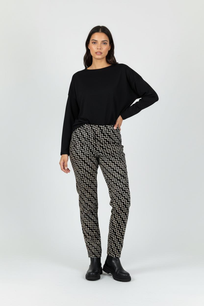 Pantalon Bleu et Beige - Taille M/38 de la marque Max Mara | PARAD94122 - Vendu par Paradigme - Image 1