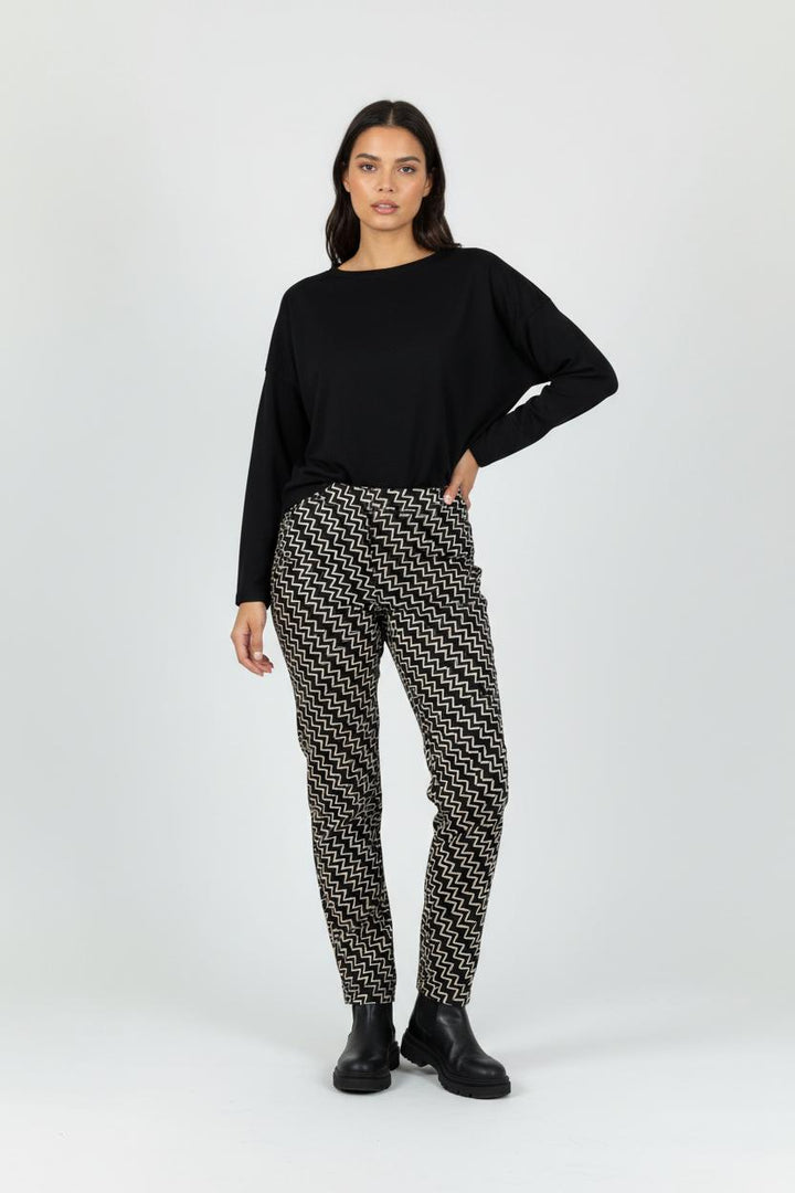 Pantalon Bleu et Beige - Taille M/38 de la marque Max Mara | PARAD94122 - Vendu par Paradigme - Image 1