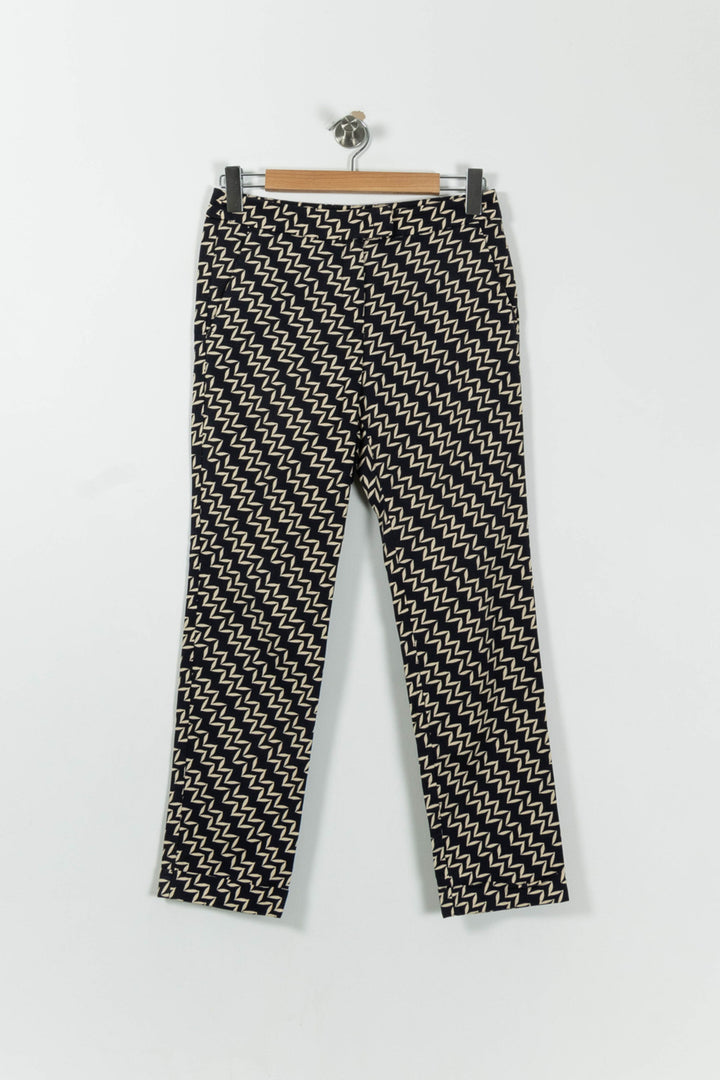 Pantalon Bleu et Beige - Taille M/38 de la marque Max Mara | PARAD94122 - Vendu par Paradigme - Image 2