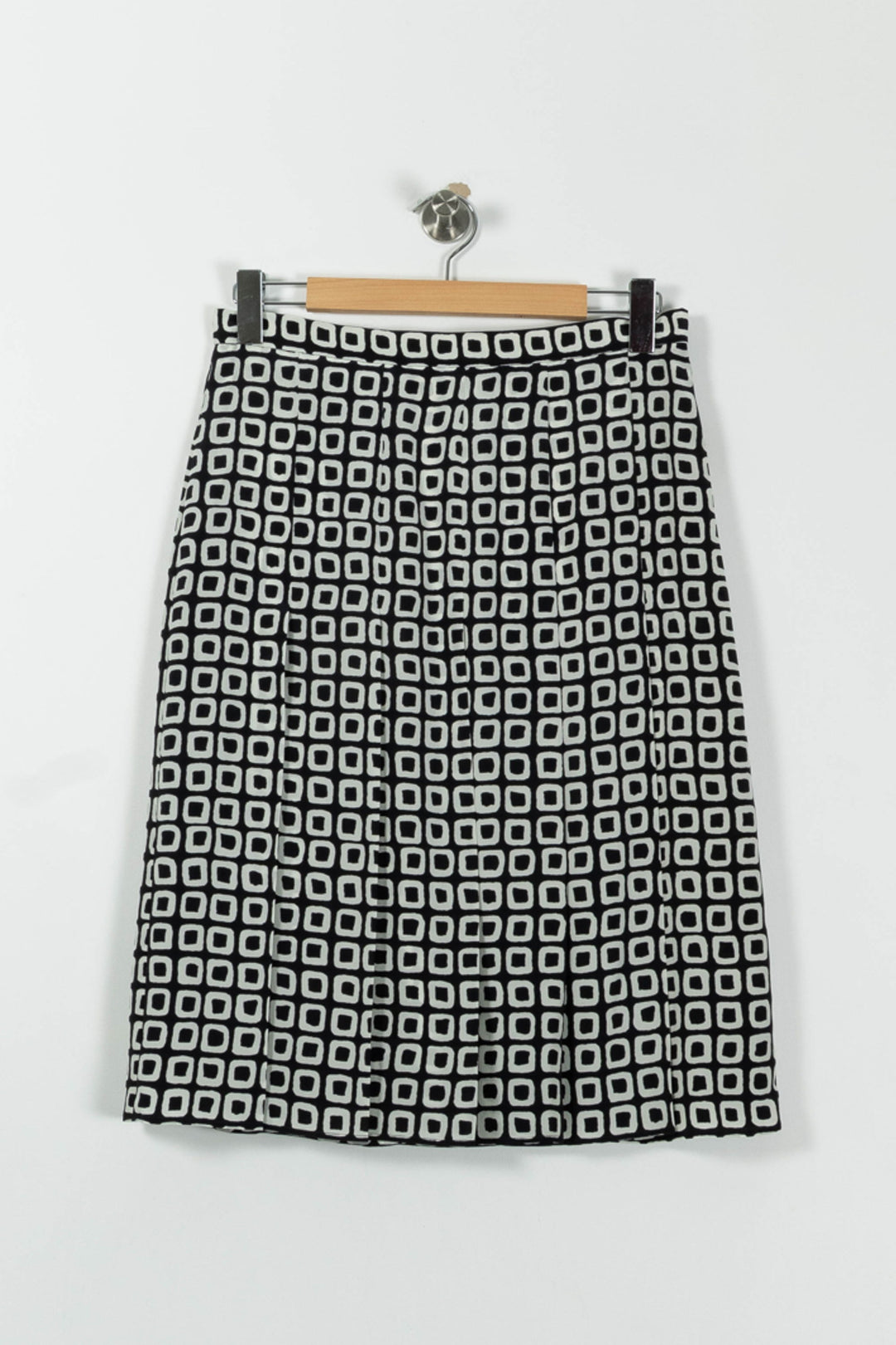 Jupe Droite Noire et Blanche - Taille XL/42 de la marque Max Mara | PARAD94135 - Vendu par Paradigme - Image 2