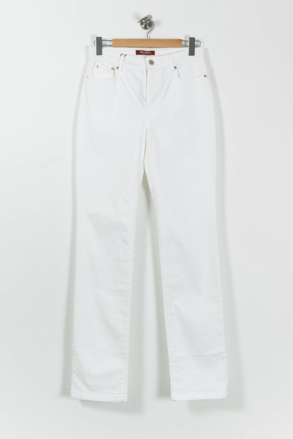 Jean Blanc - Taille L/40 de la marque Max Mara | PARAD94136 - Vendu par Paradigme - Image 2