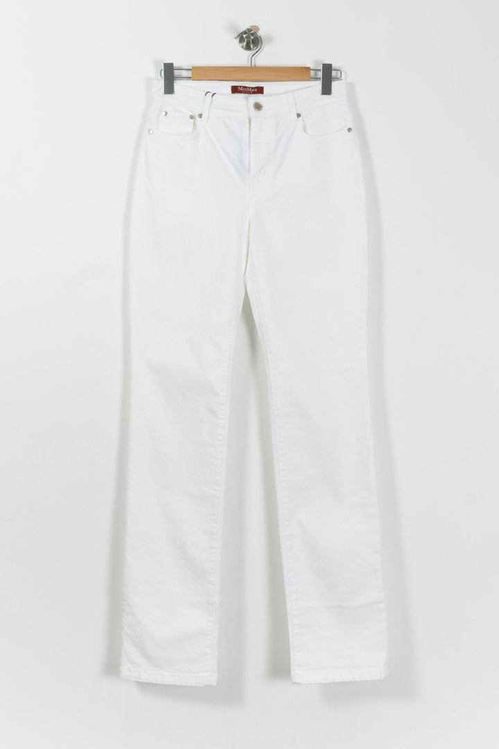 Jean Blanc - Taille L/40 de la marque Max Mara | PARAD94136 - Vendu par Paradigme - Image 2