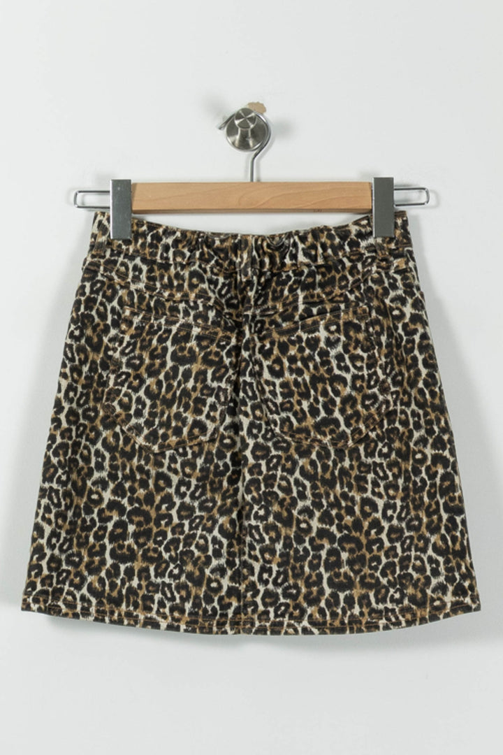 Jupe Courte Léopard Marron et Noir - Taille XS/34 de la marque Balzac Paris | PARAD94138 - Vendu par Paradigme - Image 4