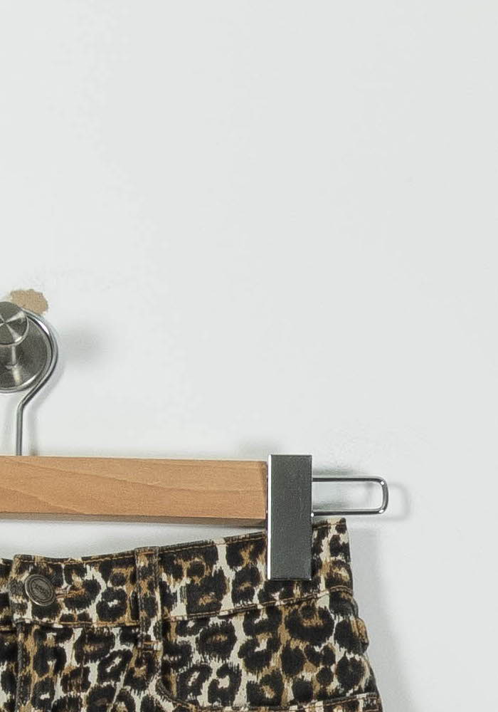 Jupe Courte Léopard Marron et Noir - Taille XS/34 de la marque Balzac Paris | PARAD94138 - Vendu par Paradigme - Image 3