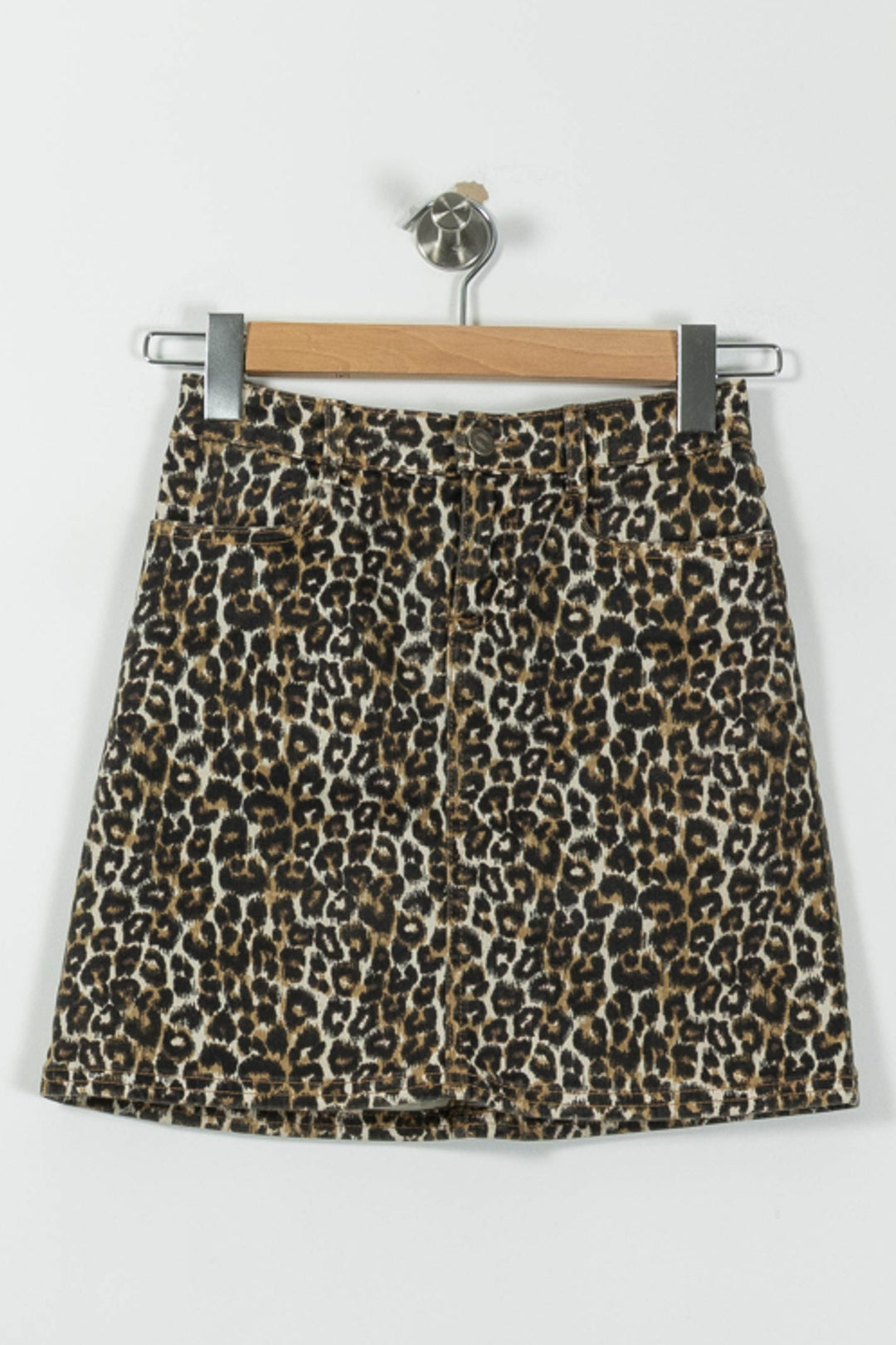 Jupe Courte Léopard Marron et Noir - Taille XS/34 de la marque Balzac Paris | PARAD94138 - Vendu par Paradigme - Image 2