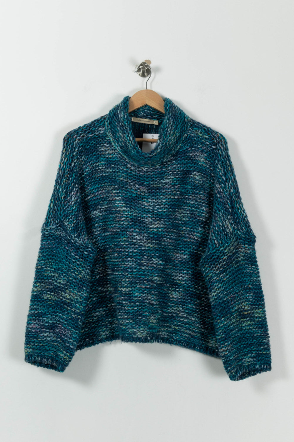 Pull Bleu et Vert - Taille M/38 de la marque La Fée Maraboutée | PARAD94140 - Vendu par Paradigme - Image 2