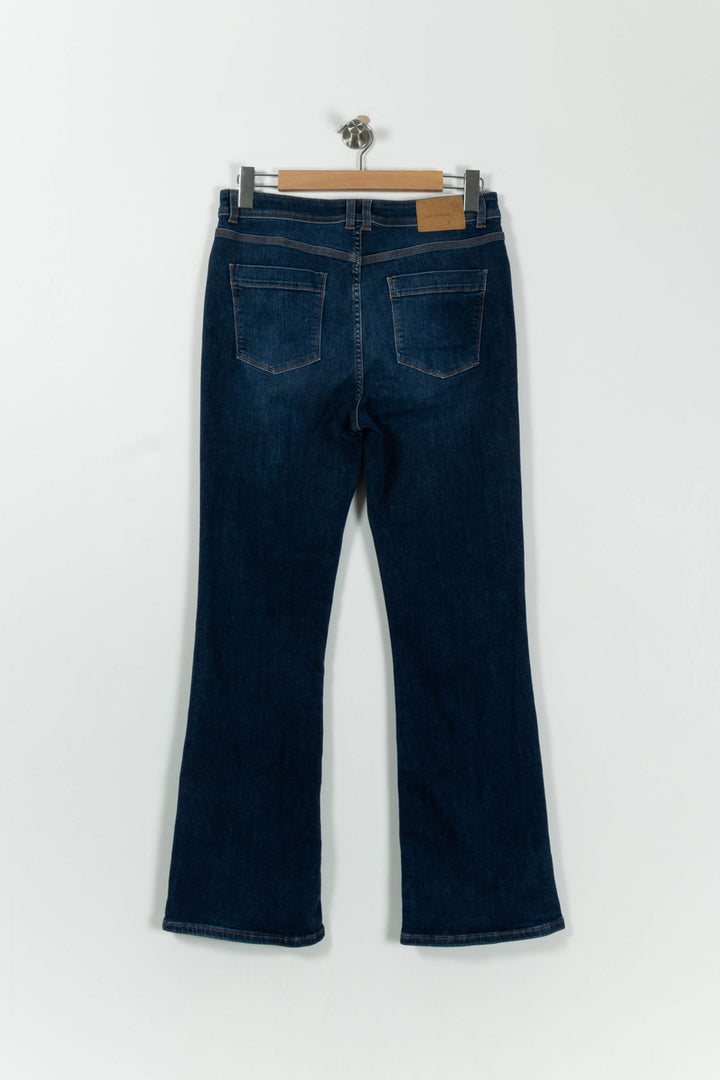 Jean Évasé Bleu - Taille XL/42 de la marque La Fée Maraboutée | PARAD94141 - Vendu par Paradigme - Image 4