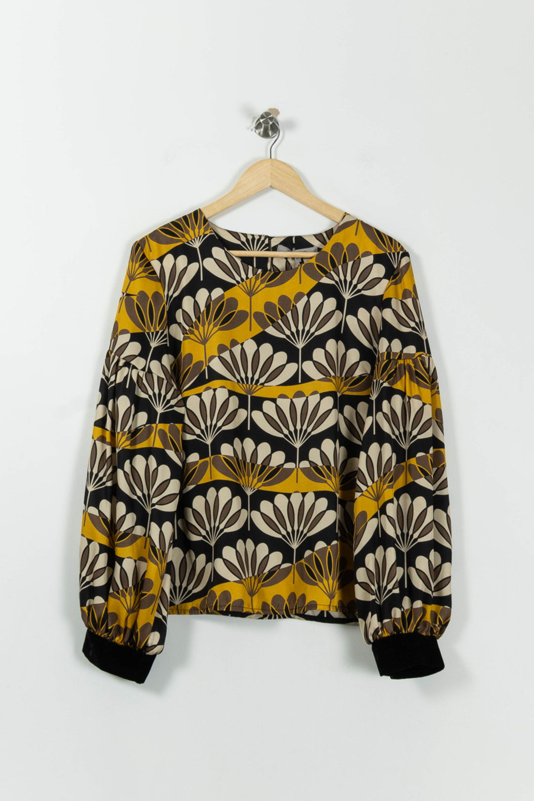 Blouse Noire et Jaune - Taille XXL/44 de la marque La Fée Maraboutée | PARAD94143 - Vendu par Paradigme - Image 2