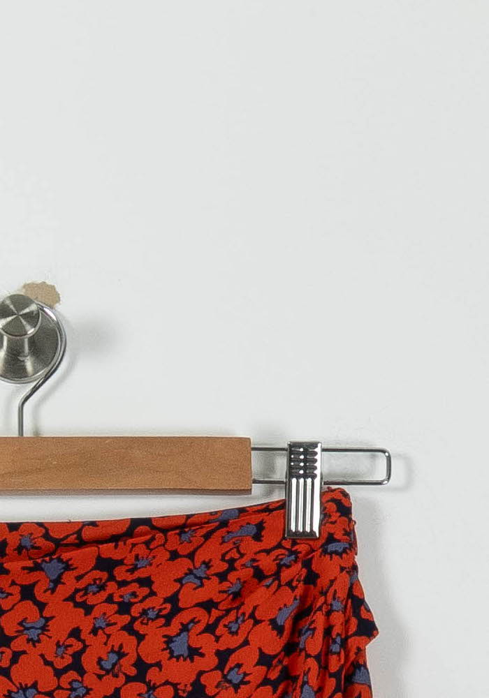 Jupe Portefeuille Rouge et Noir - Taille XS/34 de la marque Bérénice | PARAD94145 - Vendu par Paradigme - Image 3