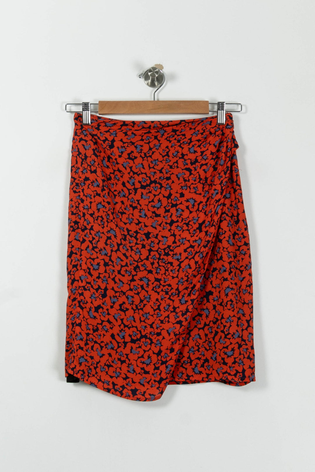 Jupe Portefeuille Rouge et Noir - Taille XS/34 de la marque Bérénice | PARAD94145 - Vendu par Paradigme - Image 2