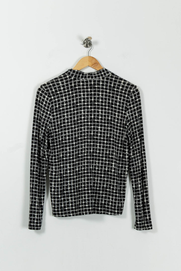 Blouse Noire et Blanche - Taille XS/34 de la marque Caroll | PARAD94148 - Vendu par Paradigme - Image 4