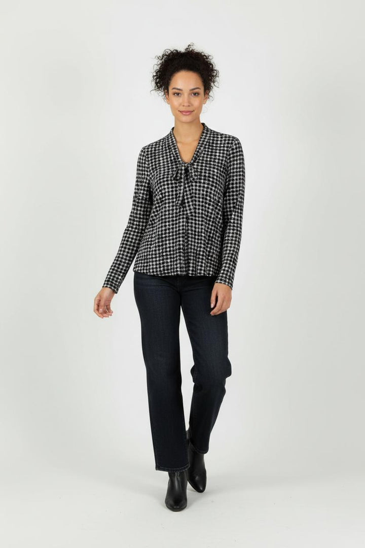 Blouse Noire et Blanche - Taille XS/34 de la marque Caroll | PARAD94148 - Vendu par Paradigme - Image 1