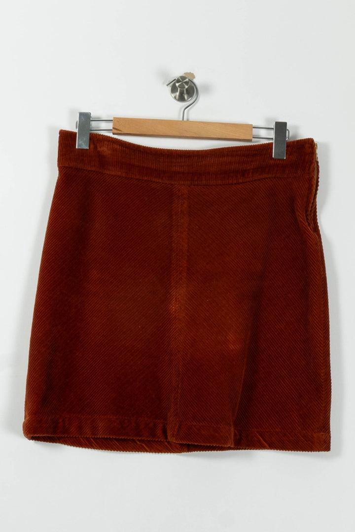 Jupe Courte Orange - Taille L/40 de la marque La Fée Maraboutée | PARAD94150 - Vendu par Paradigme - Image 2