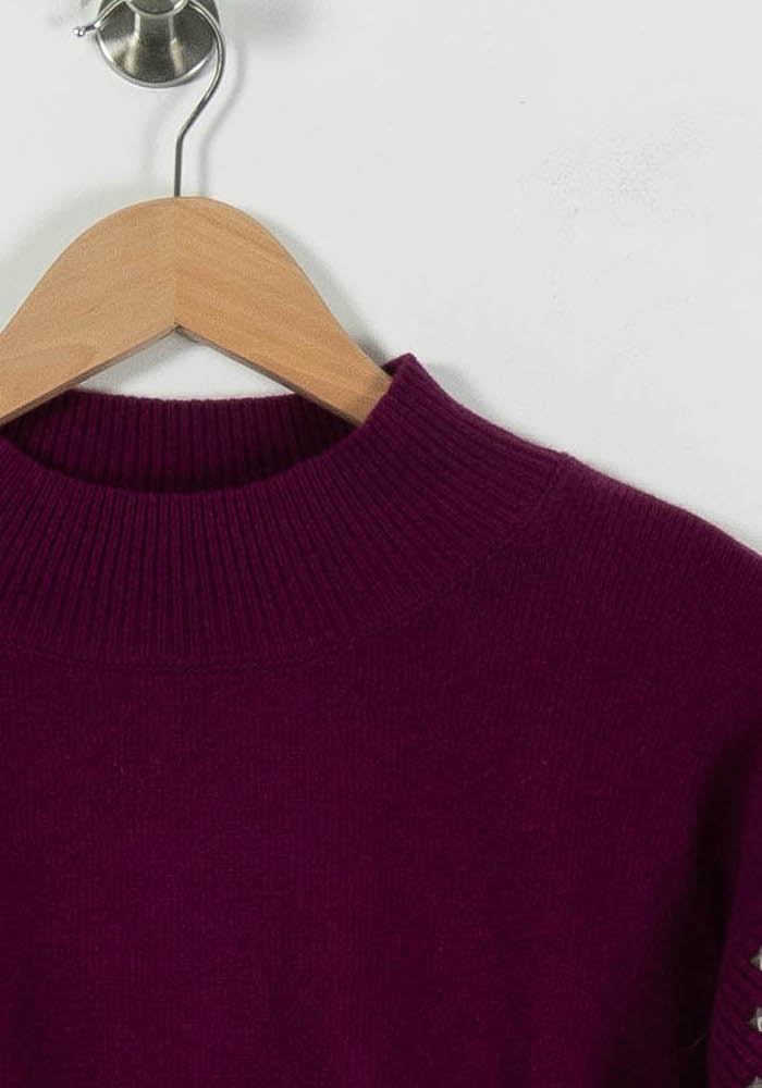 Pull Violet - Taille XS/34 de la marque IKKS | PARAD94152 - Vendu par Paradigme - Image 3