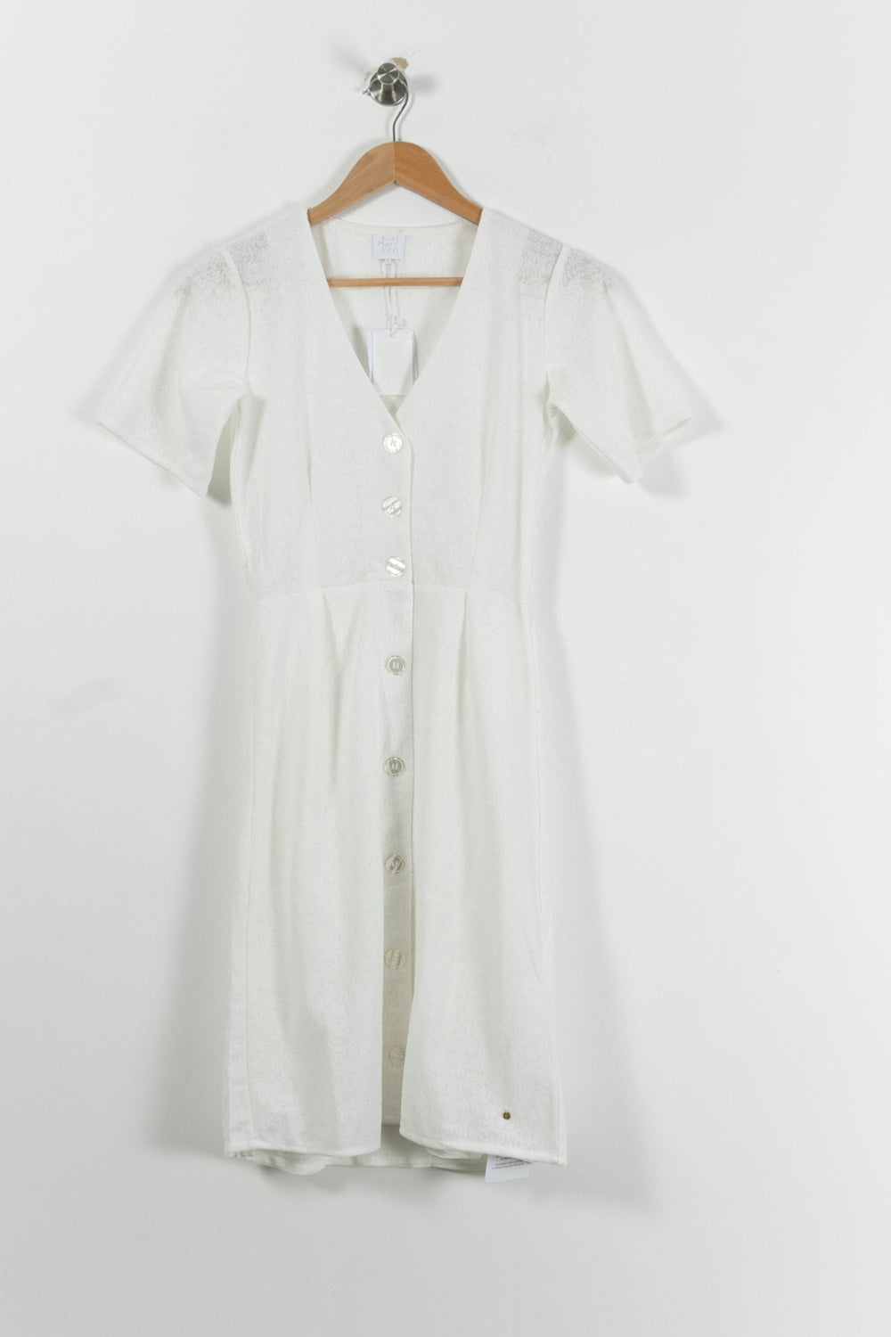 Robe Boutonnée Blanche - Taille XS/34 de la marque Karl Marc John | PARAD94153 - Vendu par Paradigme - Image 2