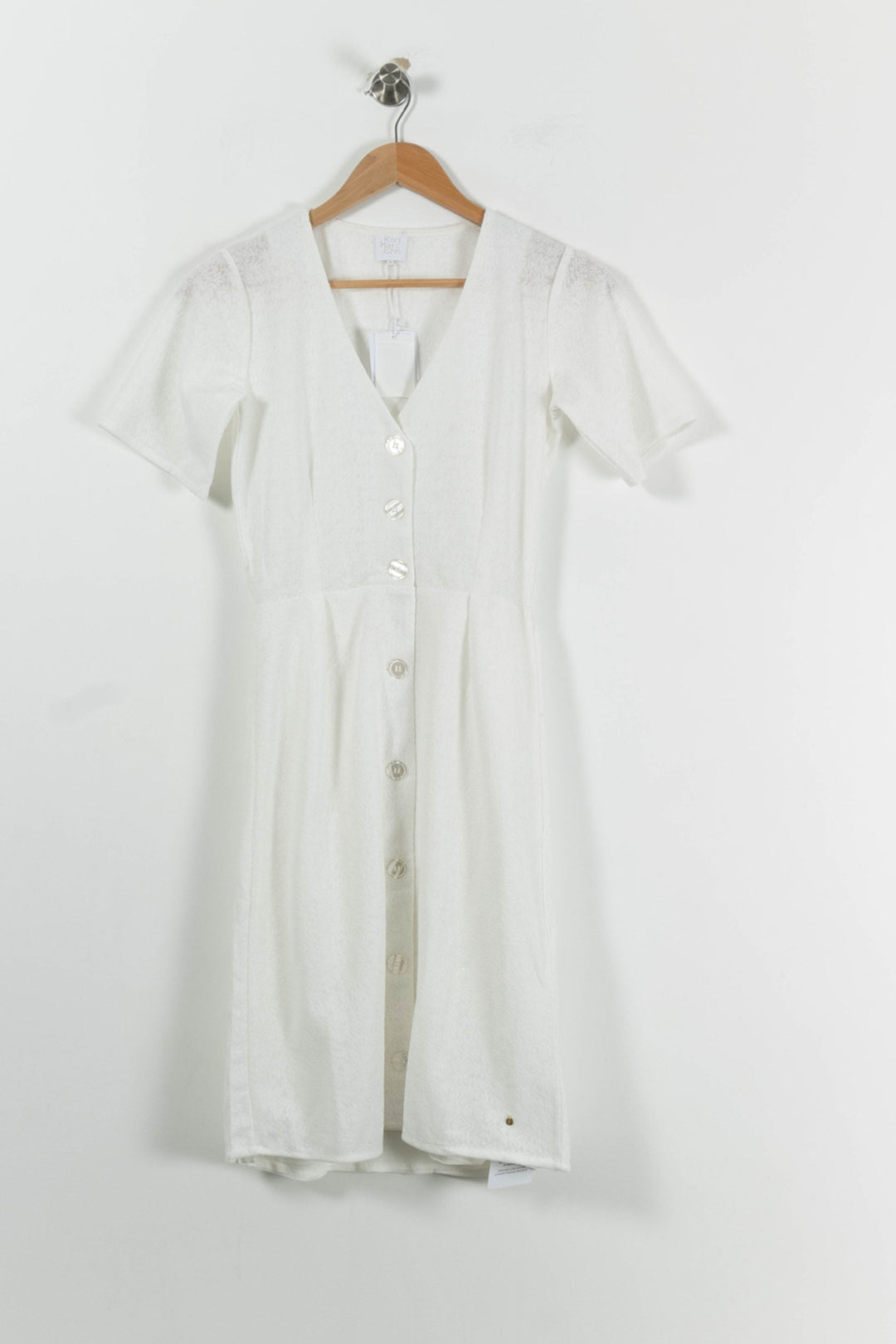 Robe Boutonnée Blanche - Taille XS/34 de la marque Karl Marc John | PARAD94153 - Vendu par Paradigme - Image 2