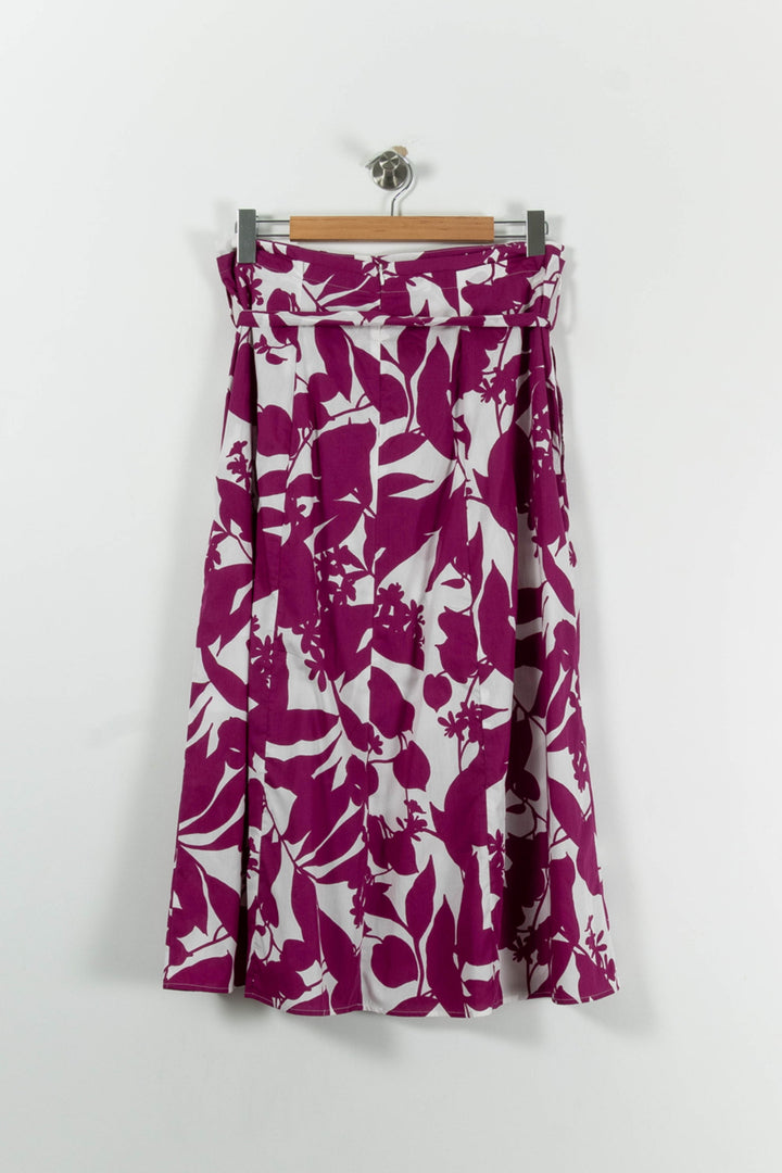 Jupe Longue Rose et Blanche - Taille XL/42 de la marque Caroll | PARAD94155 - Vendu par Paradigme - Image 4