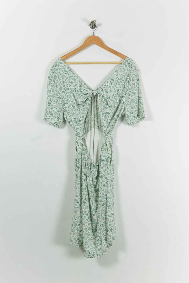 Robe Courte Verte et Blanche - Taille M/38 de la marque Karl Marc John | PARAD94158 - Vendu par Paradigme - Image 4
