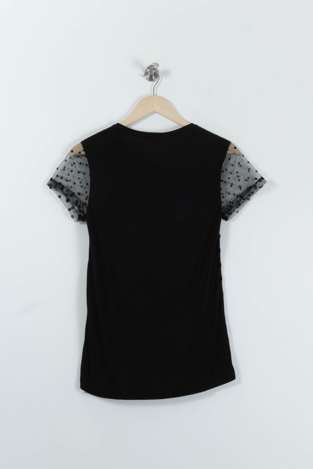 T-shirt Noir et Transparent - Taille S/36 de la marque Claudie Pierlot | PARAD94162 - Vendu par Paradigme - Image 4