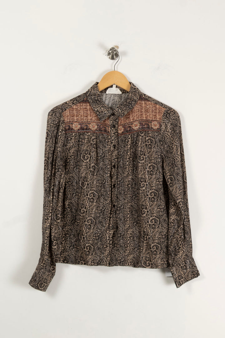 Chemise Grise et Marron - Taille S/36 de la marque Grace & Mila | PARAD94164 - Vendu par Paradigme - Image 2