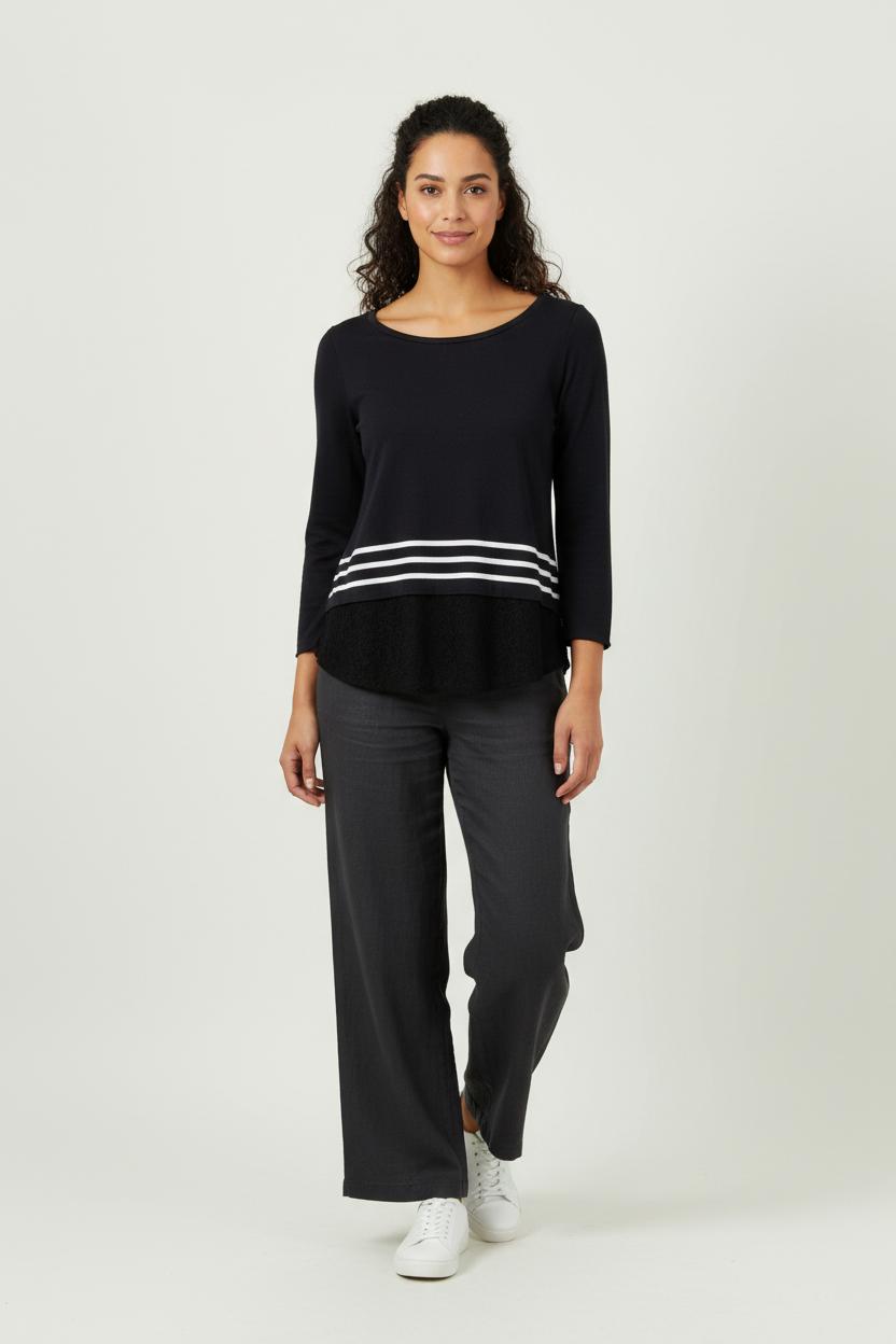 Tee-shirt Bleu et Blanc - Taille S/36 de la marque Claudie Pierlot | PARAD94165 - Vendu par Paradigme - Image 1