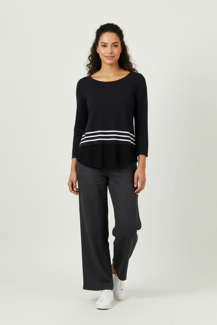Tee-shirt Bleu et Blanc - Taille S/36 de la marque Claudie Pierlot | PARAD94165 - Vendu par Paradigme - Image 1