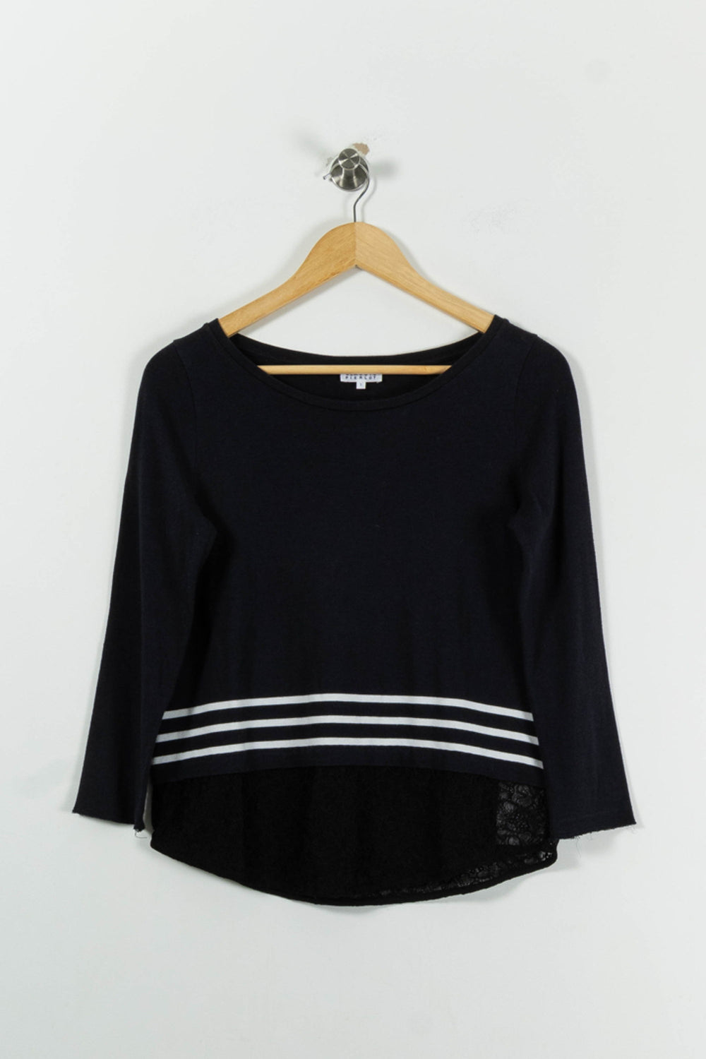 Tee-shirt Bleu et Blanc - Taille S/36 de la marque Claudie Pierlot | PARAD94165 - Vendu par Paradigme - Image 2