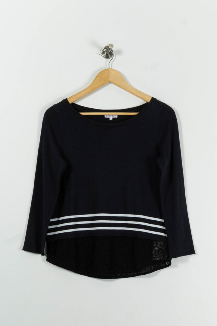 Tee-shirt Bleu et Blanc - Taille S/36 de la marque Claudie Pierlot | PARAD94165 - Vendu par Paradigme - Image 2