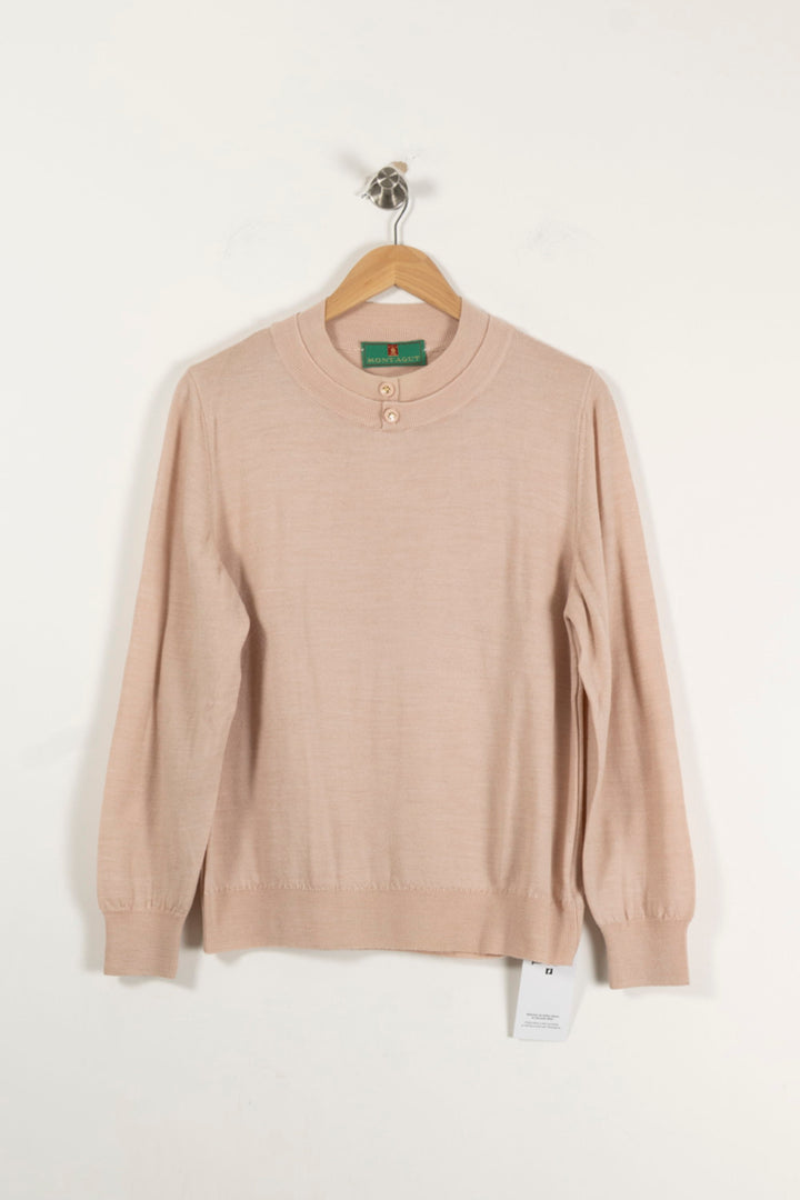 Pull Col Rond Rose - Taille S/36 de la marque Maison Montagut | PARAD94167 - Vendu par Paradigme - Image 2