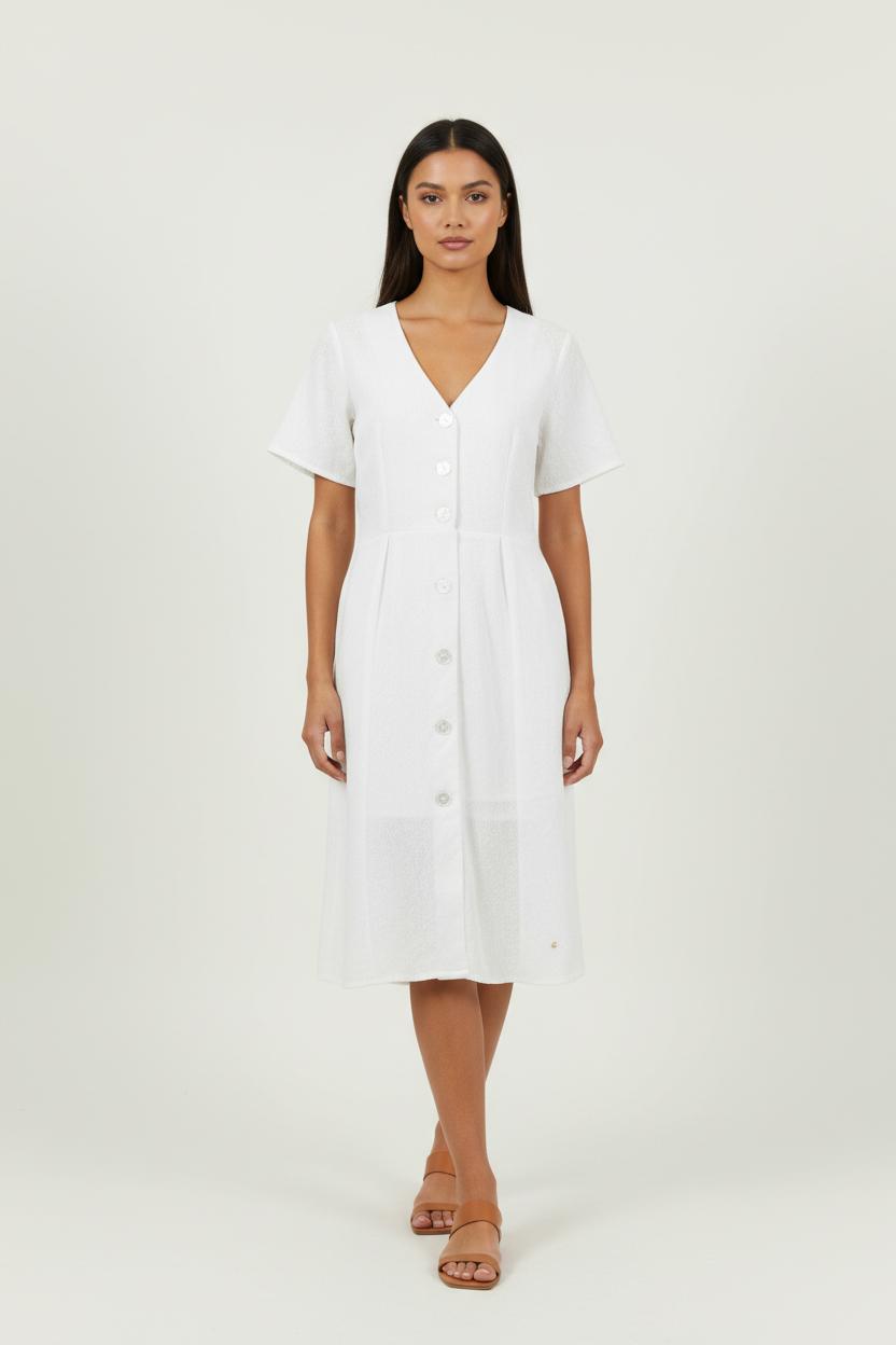 Robe Chemise Blanche - Taille XS/34 de la marque Karl Marc John | PARAD94171 - Vendu par Paradigme - Image 1