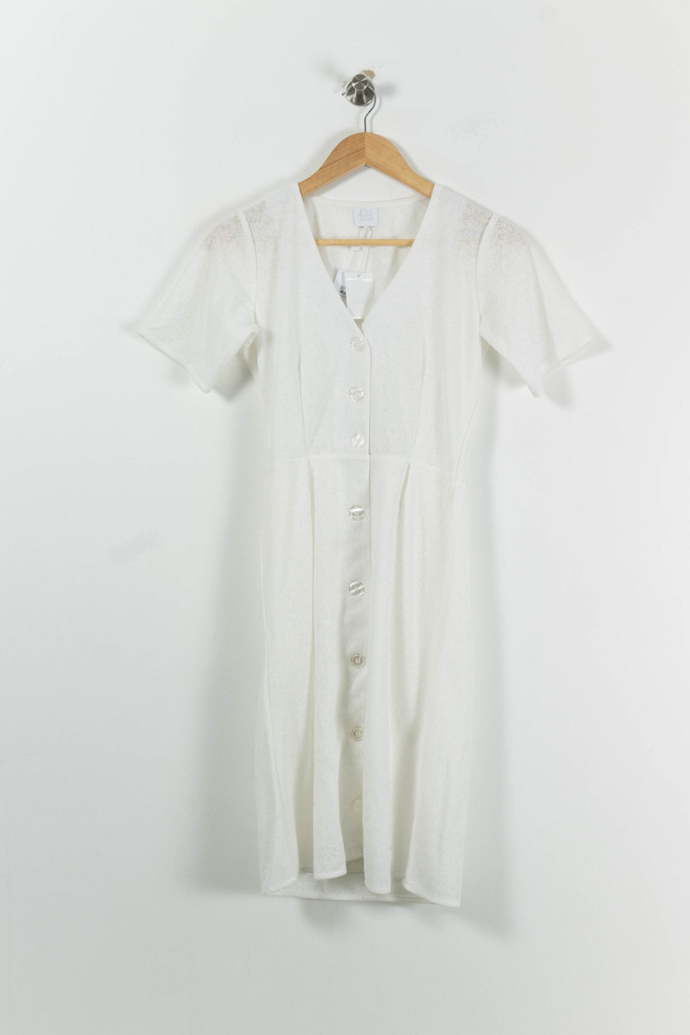 Robe Boutonnée Blanche - Taille XS/34 de la marque Karl Marc John | PARAD94172 - Vendu par Paradigme - Image 2