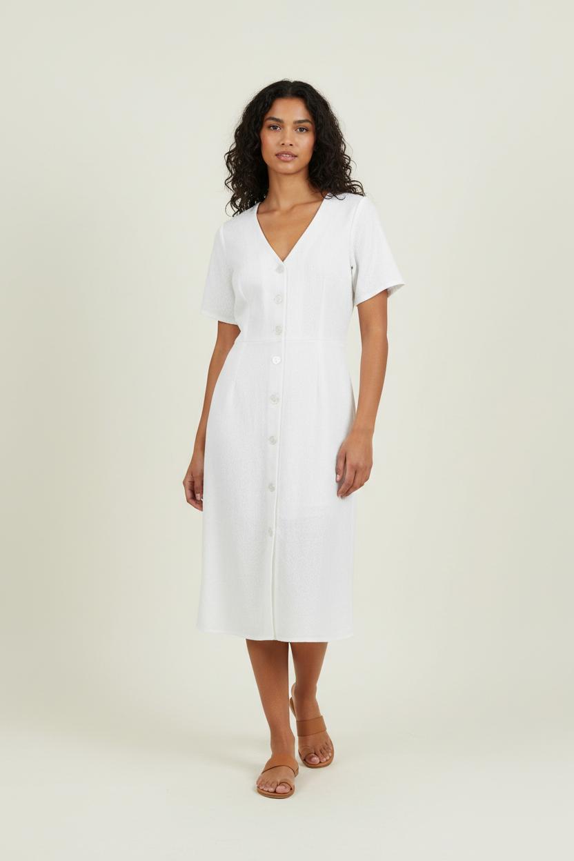 Robe Chemise Blanche - Taille XS/34 de la marque Karl Marc John | PARAD94174 - Vendu par Paradigme - Image 1