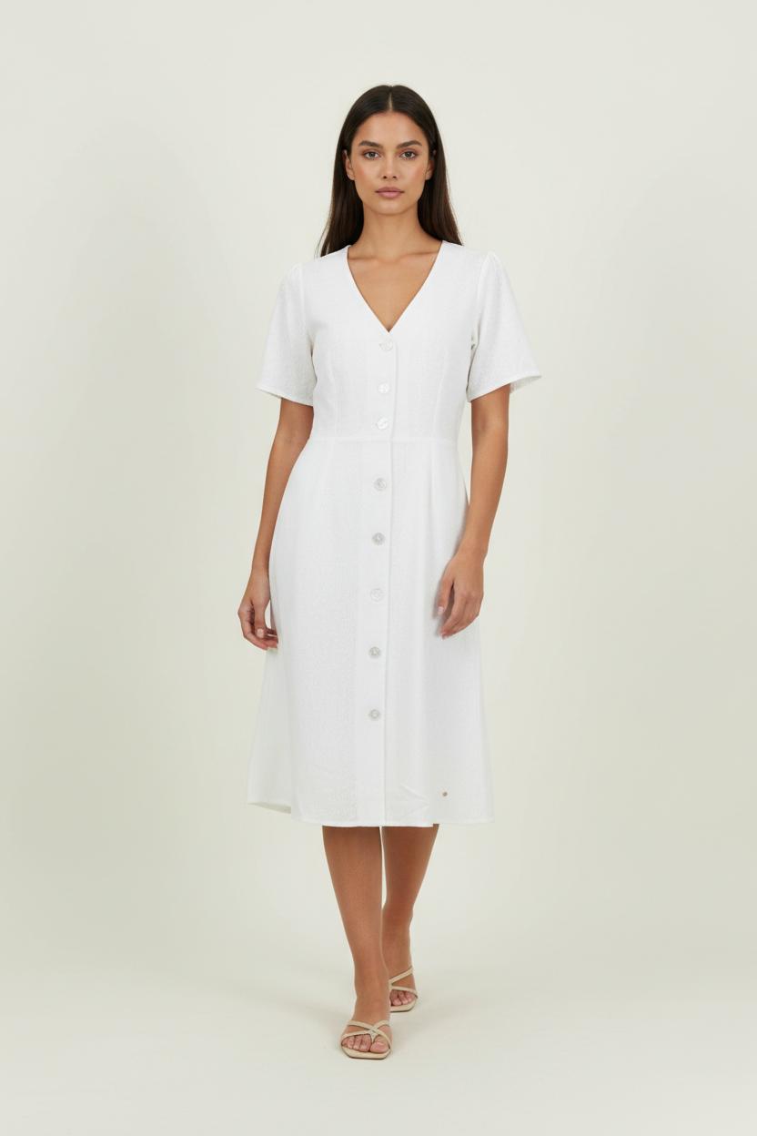 Robe Chemise Blanche - Taille XS/34 de la marque Karl Marc John | PARAD94178 - Vendu par Paradigme - Image 1