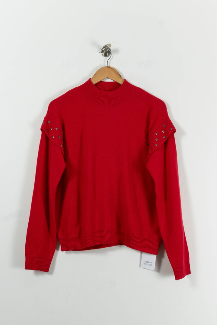 Pull Rouge - Taille XS/34 de la marque IKKS | PARAD94187 - Vendu par Paradigme - Image 2
