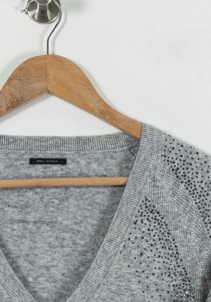 Pull Gris - Taille XS/34 de la marque IKKS | PARAD94188 - Vendu par Paradigme - Image 3
