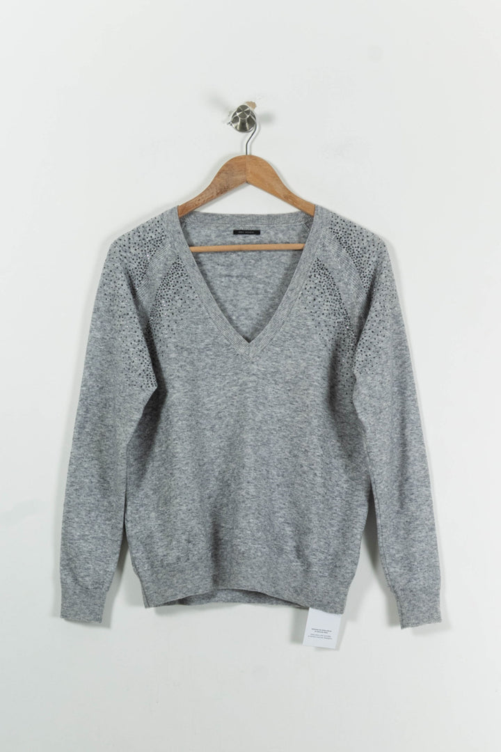 Pull Gris - Taille XS/34 de la marque IKKS | PARAD94188 - Vendu par Paradigme - Image 2