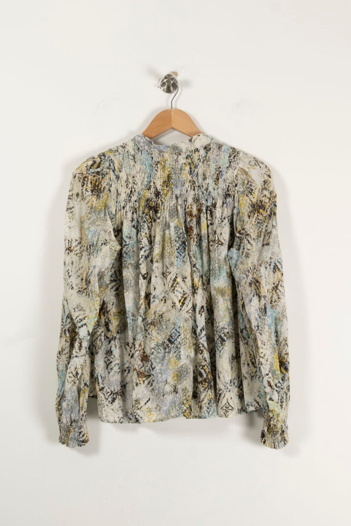 Blouse Verte et Beige - Taille XS/34 de la marque IRO | PARAD94196 - Vendu par Paradigme - Image 4