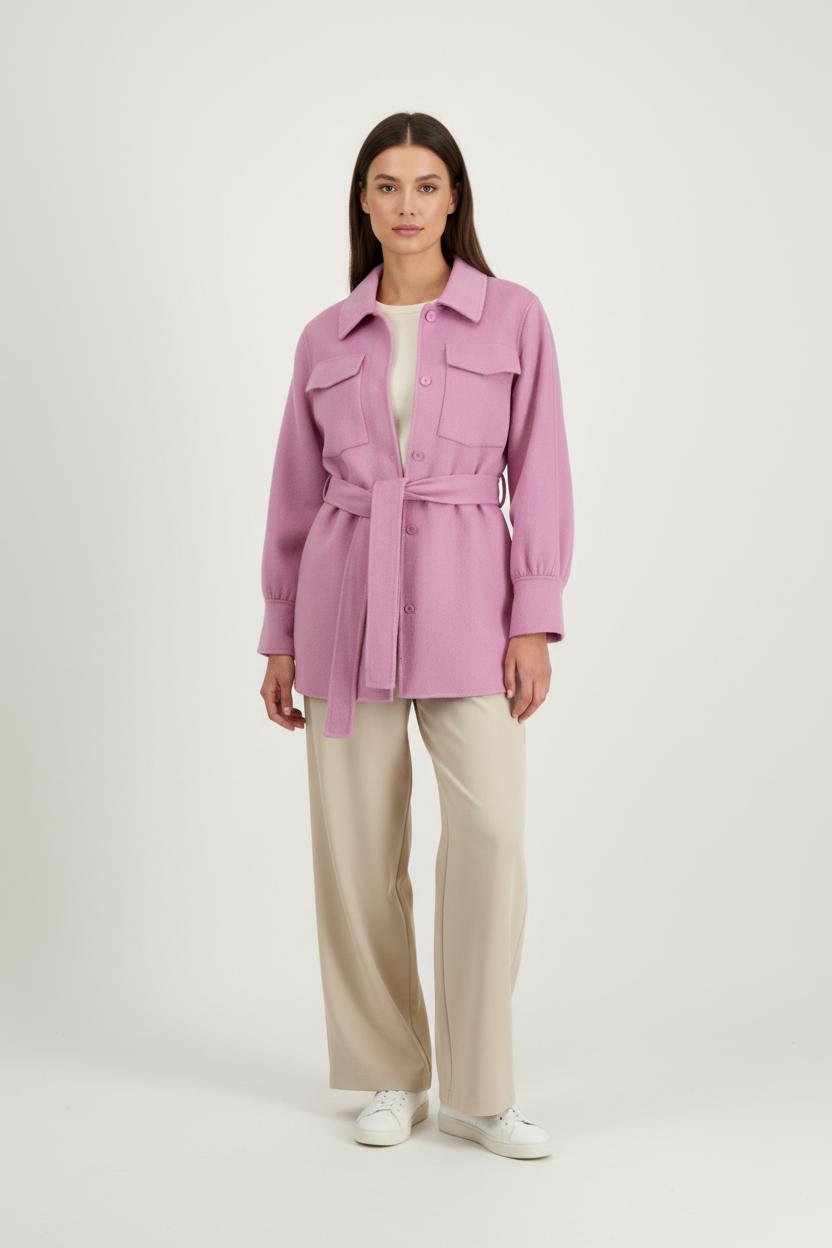 Veste Ceinturée Rose - Taille L/40 de la marque Liu Jo | PARAD94198 - Vendu par Paradigme - Image 1