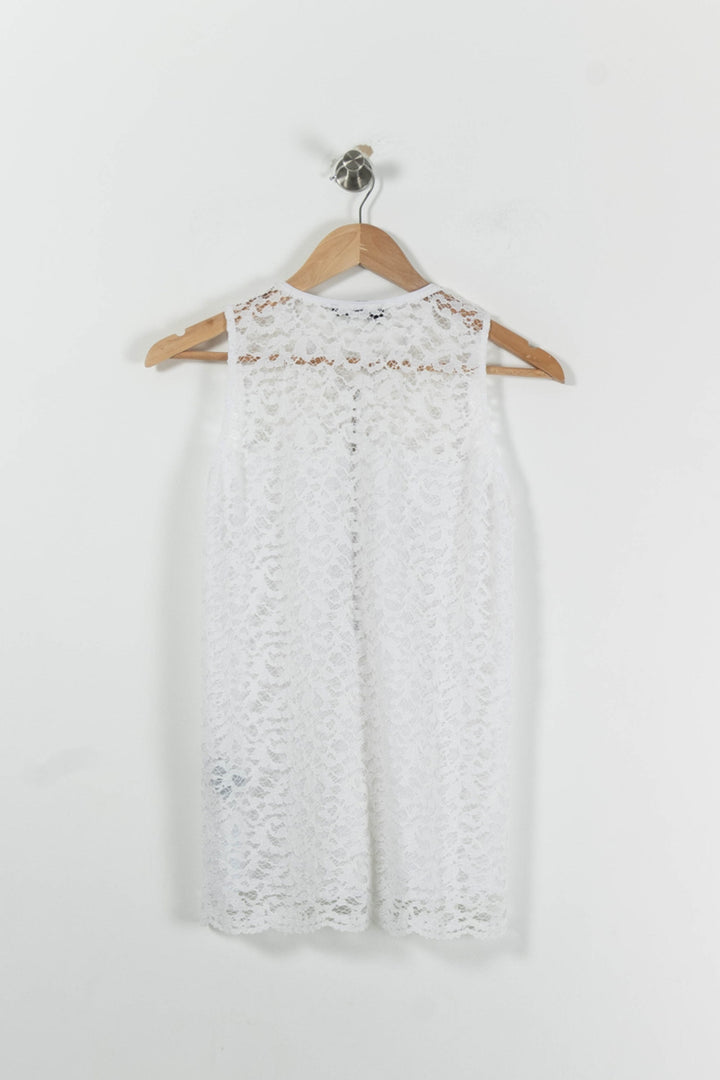 Débardeur Blanc - Taille M/38 de la marque The Kooples | PARAD94199 - Vendu par Paradigme - Image 4